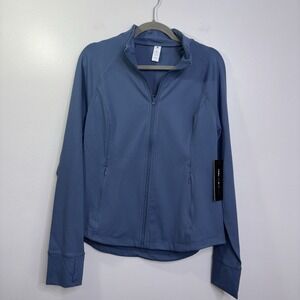 Yogalicious Lux Full Zip Performance Jacket Size XL Bering Sea Color NWT